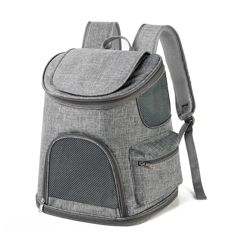 New Cat Bag Oxford Cloth Outing Portable Pet Backpack Dog Backpack Folding Pet Bag Dog Car Cat Bag