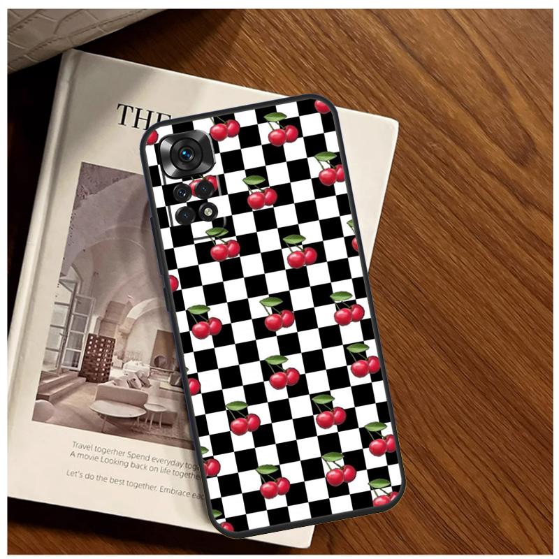Cherry Pattern Case For Xiaomi Redmi Note 13 9 10 11 12 14 15 Pro Plus Cover For Redmi 15 C 12C 13C 14C 10C