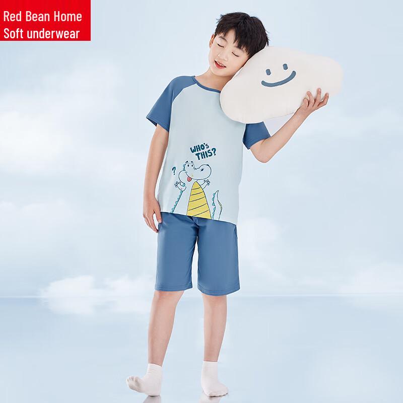 Hodohome Kids' Pure Cotton Short Sleeve Pajama Set