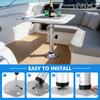 Detachable Aluminum Alloy Stand Base 3 Levels Telescoping Mounting Frame One-Leg Lifting System for Boat Yacht Motorhome Caravan