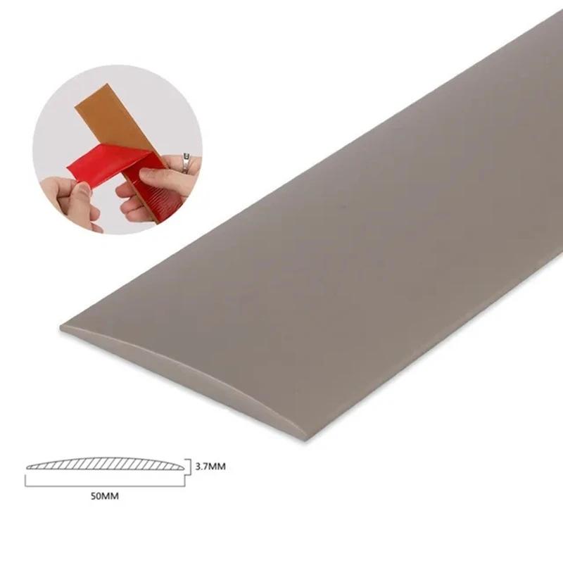 5cm PVC Wood Floor Transition Strip Edge Closing Strip Self-adhesive Seam Strip Flat Buckle Dge Pressing Threshold Strip