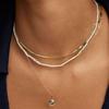 Trend Elegant Jewelry Wedding Baroque Pendant Necklace For Women Imitation Pearl Geometry Chain Choker Necklace N0450