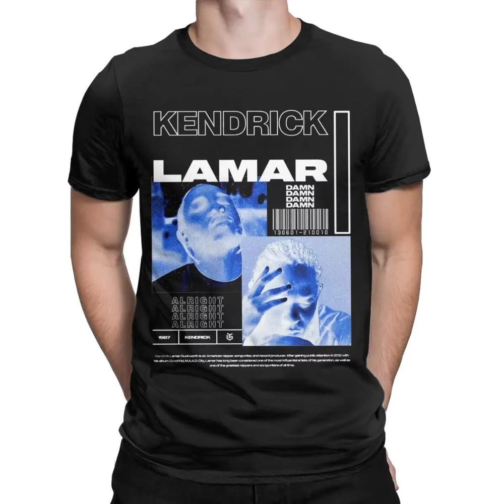 Novelty Kendrick Lamar T-Shirts Men Round Collar 100% Cotton T Shirts Short Sleeve Tee Shirt Gift Idea Clothing