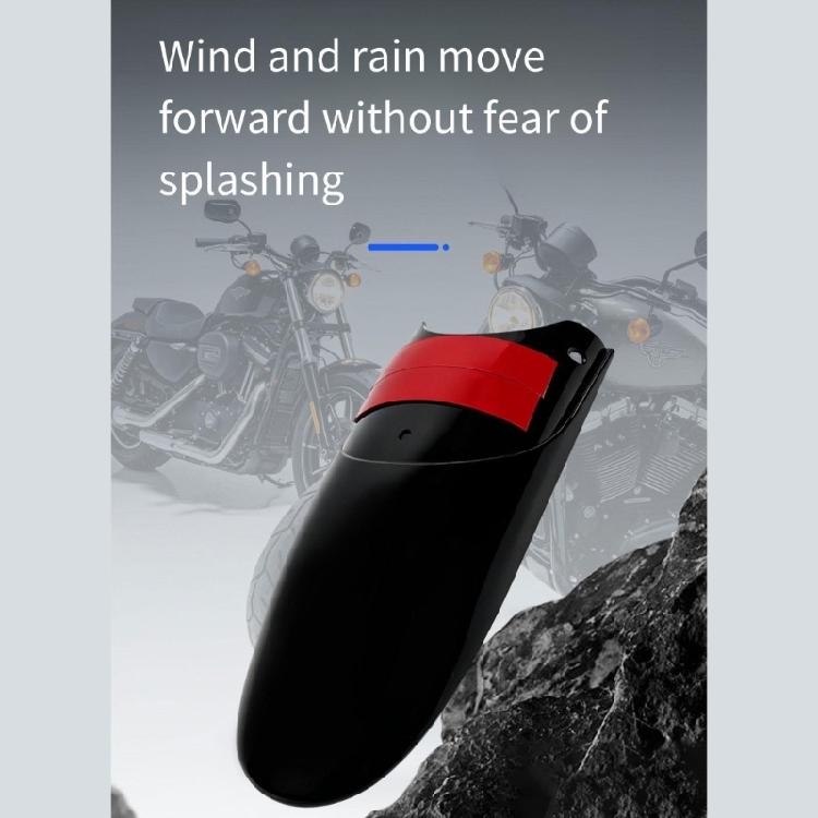 Daily Commute Front Mudguard Extender for XL883 XL1200 Motorcycles, Gloss Black ABS 30cm Cover Extension With Screw Mount and Adhesive Backing Fit