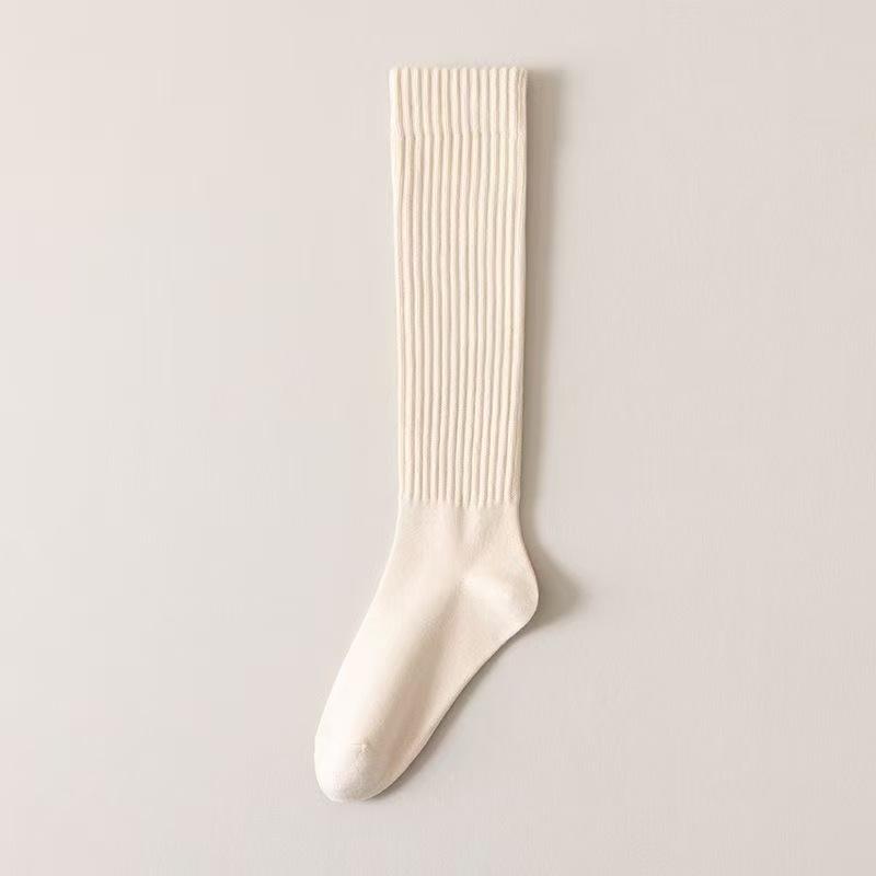Skinny Casual Cotton Over Knee High Fluffy Female Long Knee Sock Women Long Socks Cashmere Women Boot Solid Wool Thigh Stocking