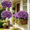 Fiori Artificiali da Giardino Resistenti ai Raggi UV Petunie, Fiori Finti da Esterno per Patio Portico Vasi Appesi, Piante Realistiche Decorazione Interna
