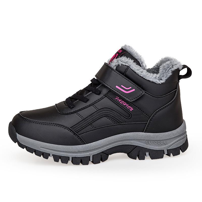 In Winter Velvet Cotton Shoes, Mom and Dad Shoes Are Thickened, Warm and Healthy Shoes, and the Leather Surface Is Waterproof and Non-slip. Health