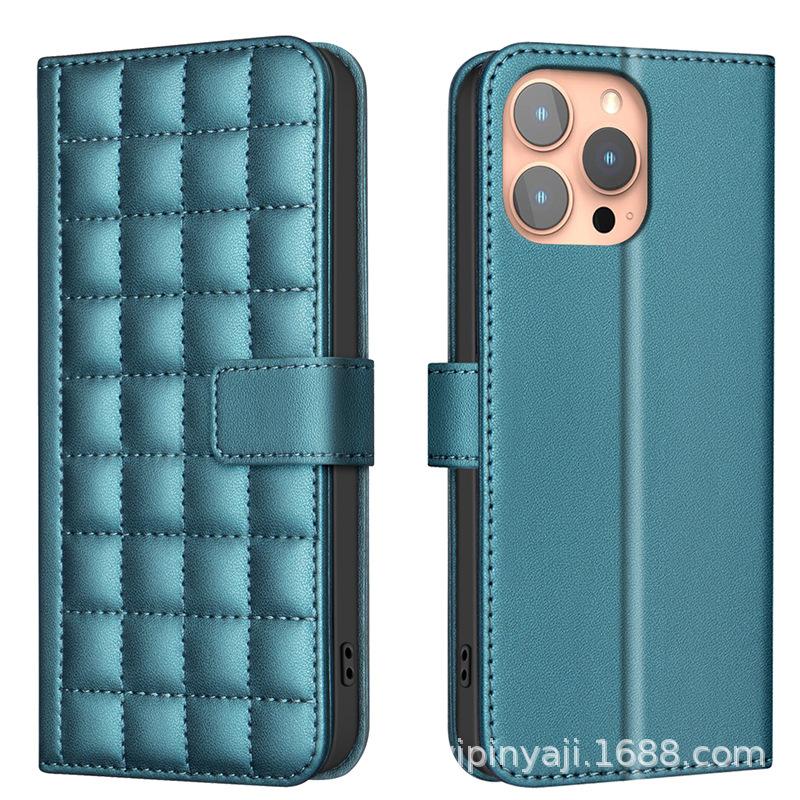 Applicable To iphone16E14 Mobile Phone Leather Case, Flip Mobile Phone Case Samsung Xiaomi Card Magnetic Case 16PROMAX