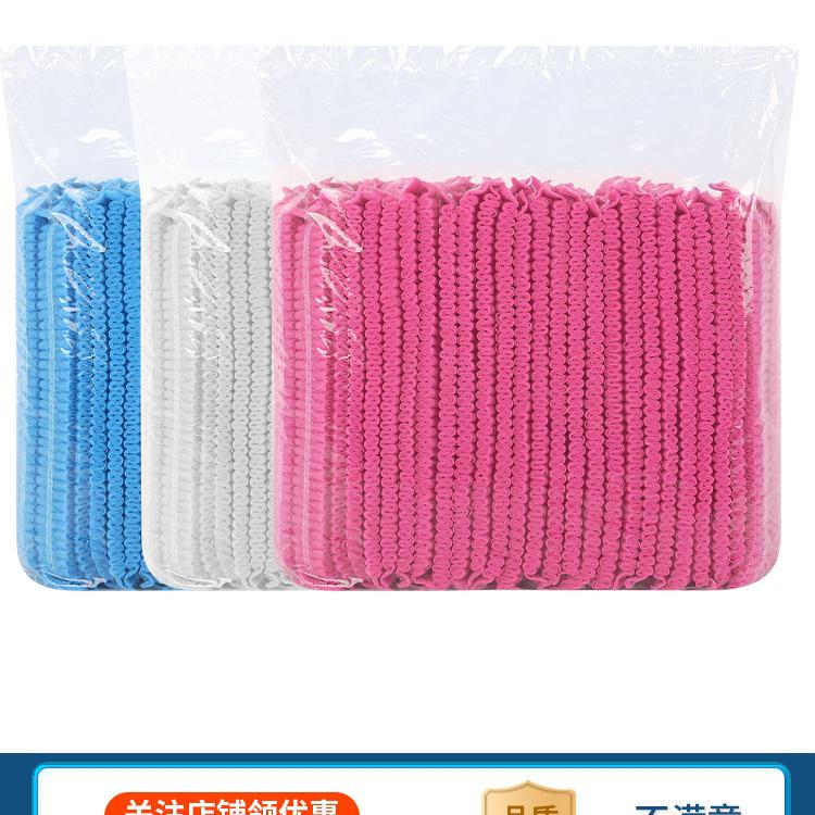 Thickened Disposable Non-Woven Mesh Caps for Dustproof Hair Protection in Workshops, Beauty Salons, and Food Prep