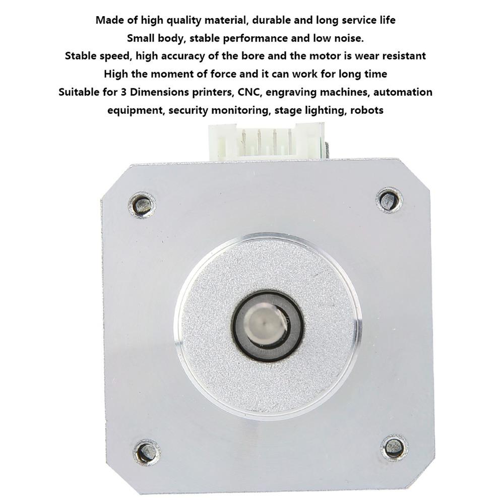 DC 4.0V 1.2A Nema 17 Stepper Motor 34mm Height Stepping Motor For CNC Machine