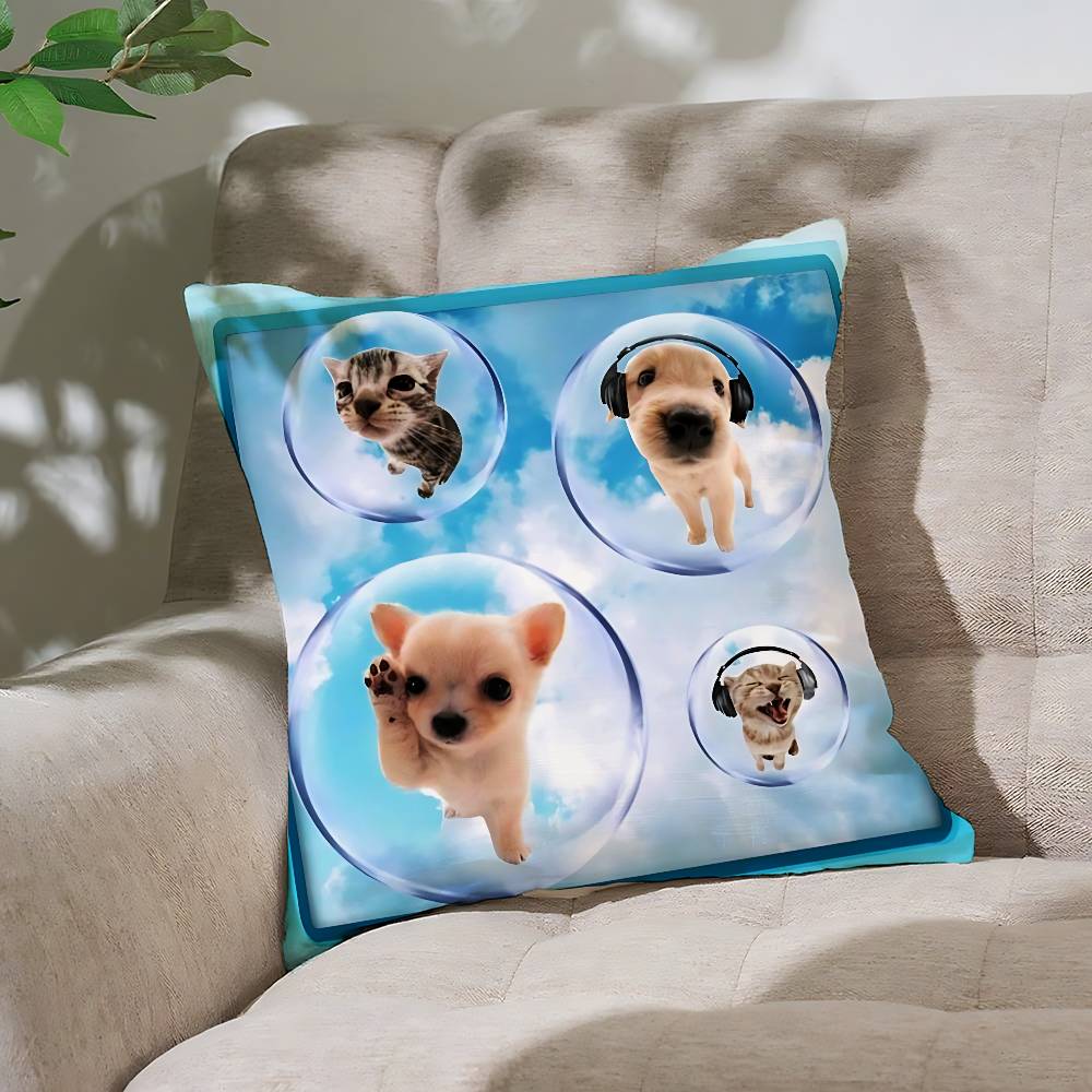 CuteFrutiger Aero Arts Customizable Square Pillowcases Stylish And Soft Perfect For Beds Cars And Sofas