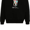 Polo Ralph Lauren FW23 Logo Print Hooded Drawstring Long Sleeve Sweatshirt Men Sweatshirt Black 710926613-002
