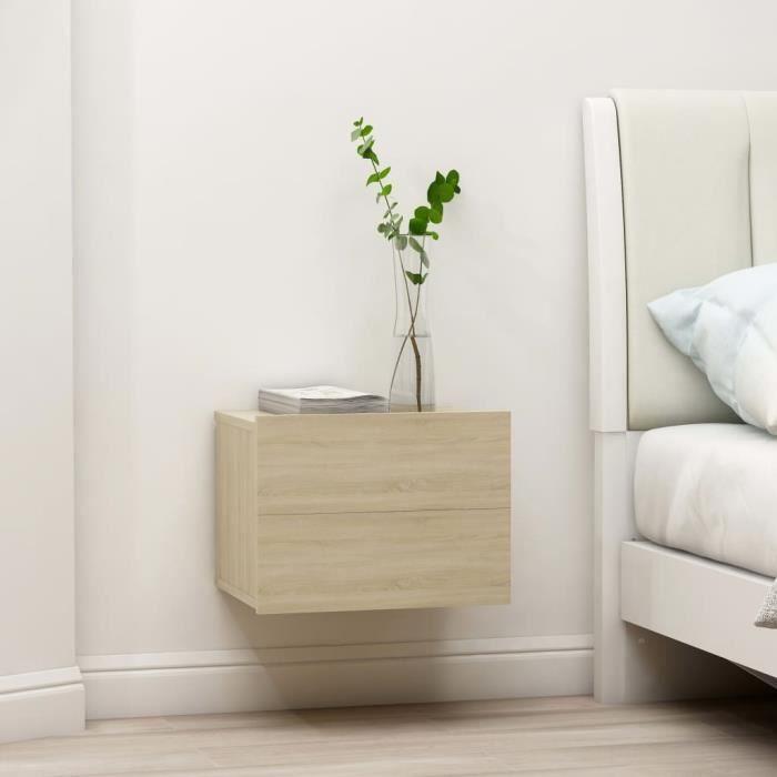 VidaXL Tables de chevet 2 pcs Chêne sonoma 40 x 30 x 30 cm Aggloméré