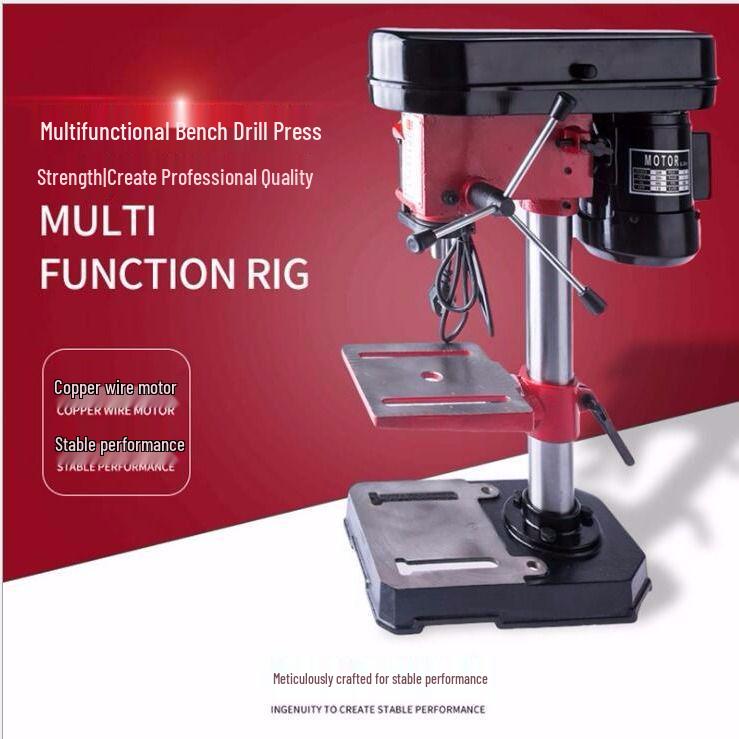 Hengxin 13mm 5-Speed Bench Drill, 350W Copper Motor for Stainless Steel Drilling