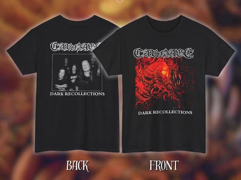 CARNAGE – Dark Recollections Album Art – Premium Heavy Cotton Unisex Tee S