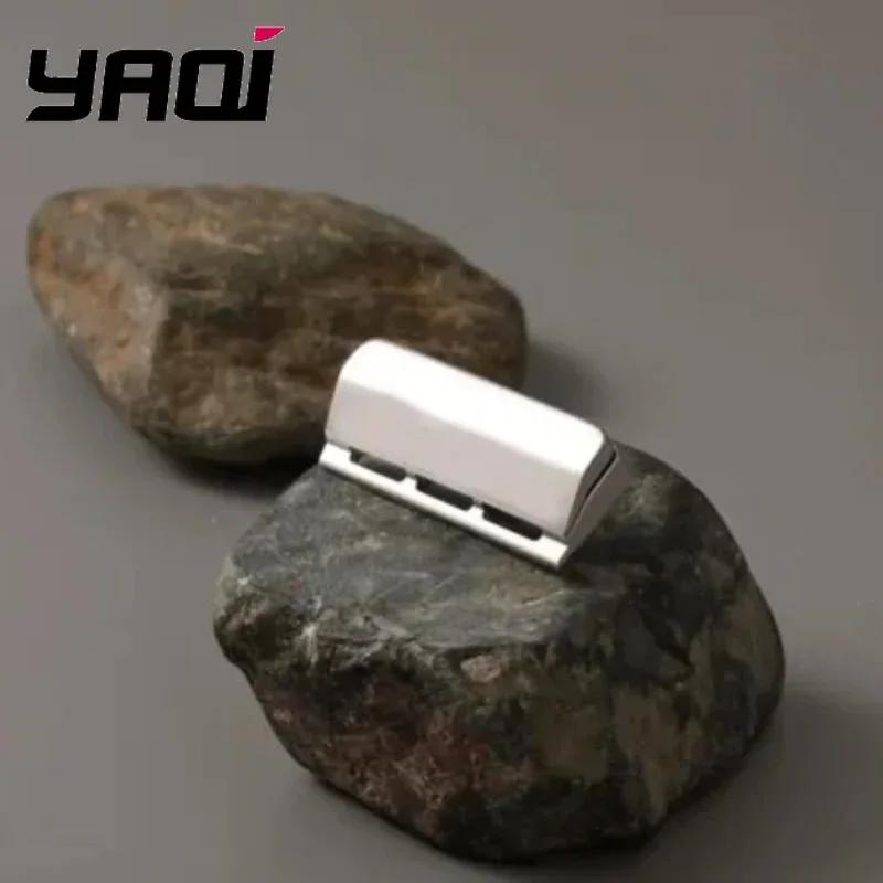 YAQI Tachi Stainless Steel Single Edge Polished Safety Razor Head with A 1.0mm Gap and A 34mm Length Durability Rust Resistance