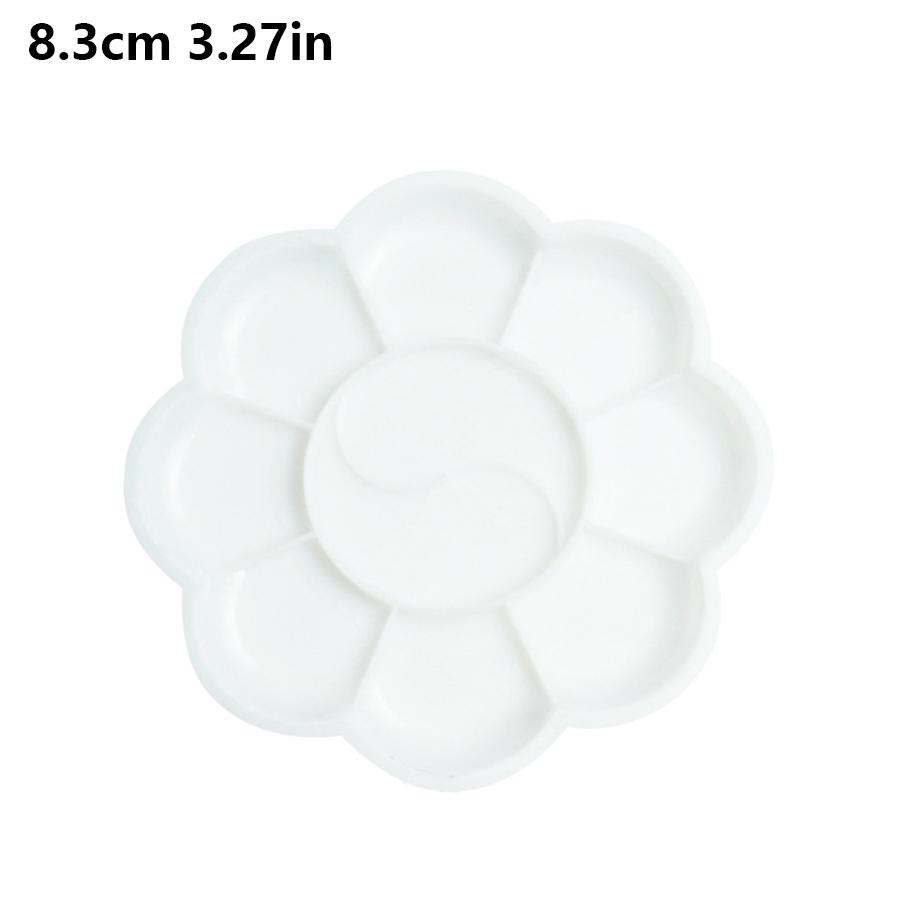 

Multi-Shape Artist Palette Durable Plastic Paint Mixing Trays for Acrylic Watercolor Oil Painting Assorted Sizes Easy-Clean JXB
