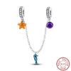 Vendi Charms a Catena con Animali, Piante, Viaggio, Design di Moda, Perline in Argento 925, 3mm, Fai da Te, Creazione di Gioielli Fini