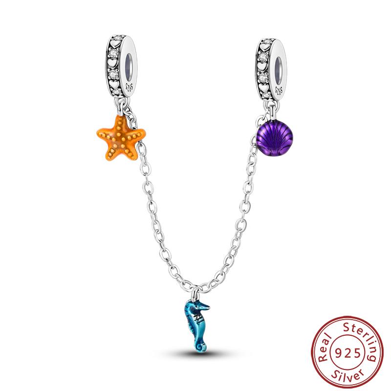 Vendi Charms a Catena con Animali, Piante, Viaggio, Design di Moda, Perline in Argento 925, 3mm, Fai da Te, Creazione di Gioielli Fini