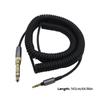 3.5mm Spring Coiled Cable with 6.35mm Adapter AUX Cable Extension Cord for WH-1000XM3 XM2 XM4/H900N H800 Headphones