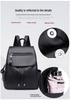 Women's Soft PU Leather Backpack - Casual Autumn/Winter School & Travel Bag