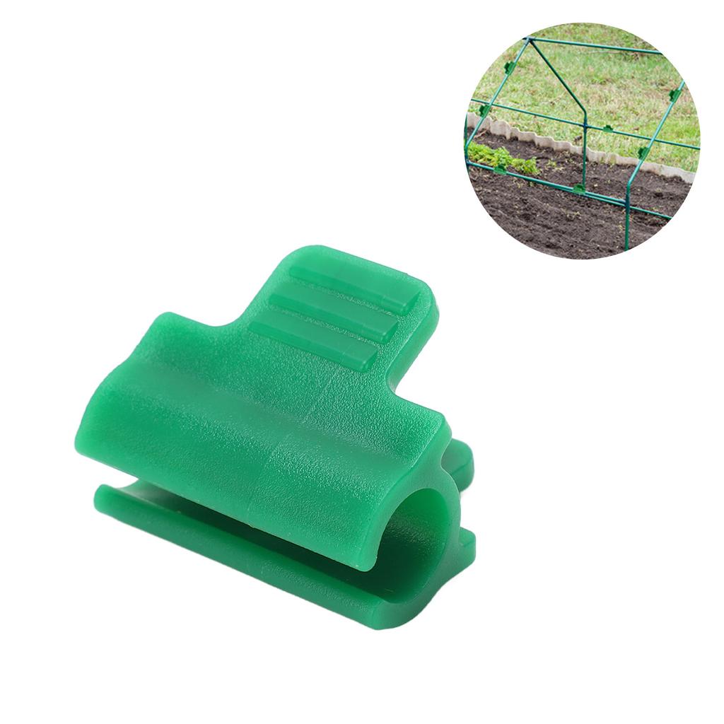 100pcs Greenhouse Clamps Film Row Cover Netting Tunnel Hoop Clip Frame Shading Net Rod Clip Greenhouse Film Clamps