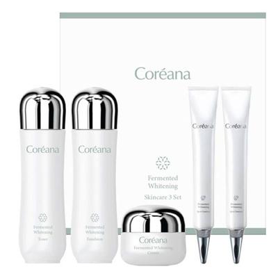 Fermented Whitening 3-piece Set (toner 150ml + Emulsion 150ml) * 2 + Cream 50ml + Essence 20ml * 2