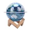   Earth Lamp Humidifier, Multicolor Night Light with 330ml Water   for Aromatherapy Diffuser and   Purifier, 5dB Quiet  , Stylish Stand f