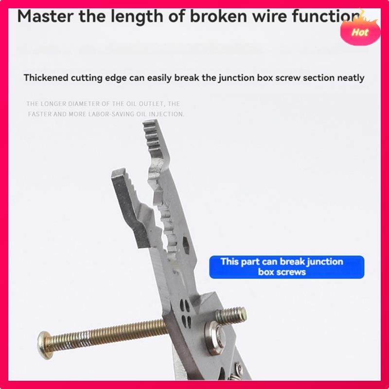 21 Copper Wheel Multifunctional Wire Stripping Pliers For Wire Splitting,Peeling,Pressing,Winding,Electrician Wire Split