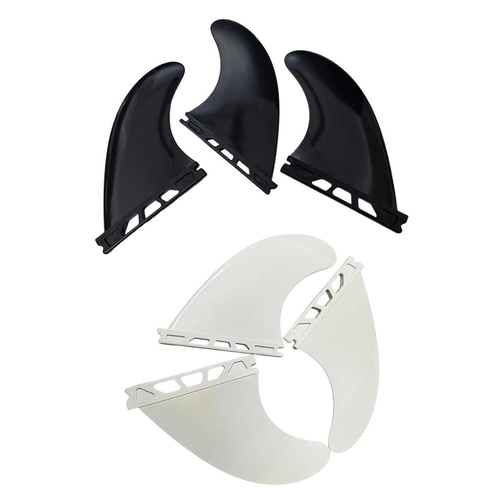 3 Pieces Surfing Surfboard Fins High Performance Portable Spare Parts Professional Premium Replacement Accessories Quick Release