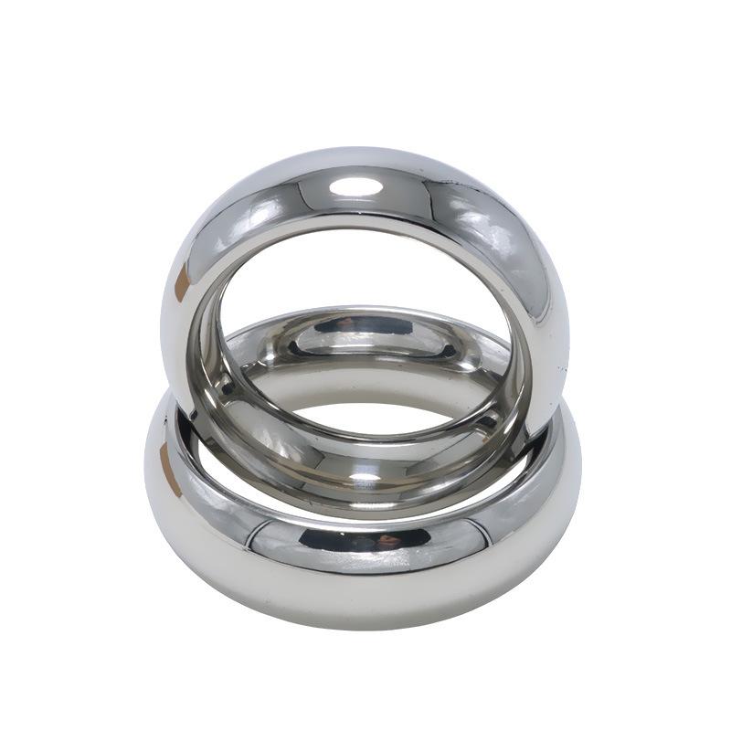 Stainless Steel Penis Ring Scrotum Root Snap Ring SM Sexy Binding Aid Adult Toy Male Weight-Bearing Pendant
