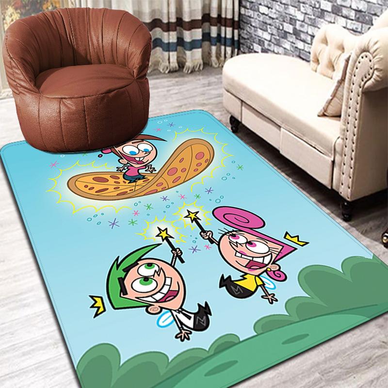 Fairly OddParents Rug Floor Mat for Living Room or Bedroom Soft and Comfortable Carpet a Gift for Birthday and Holiday.