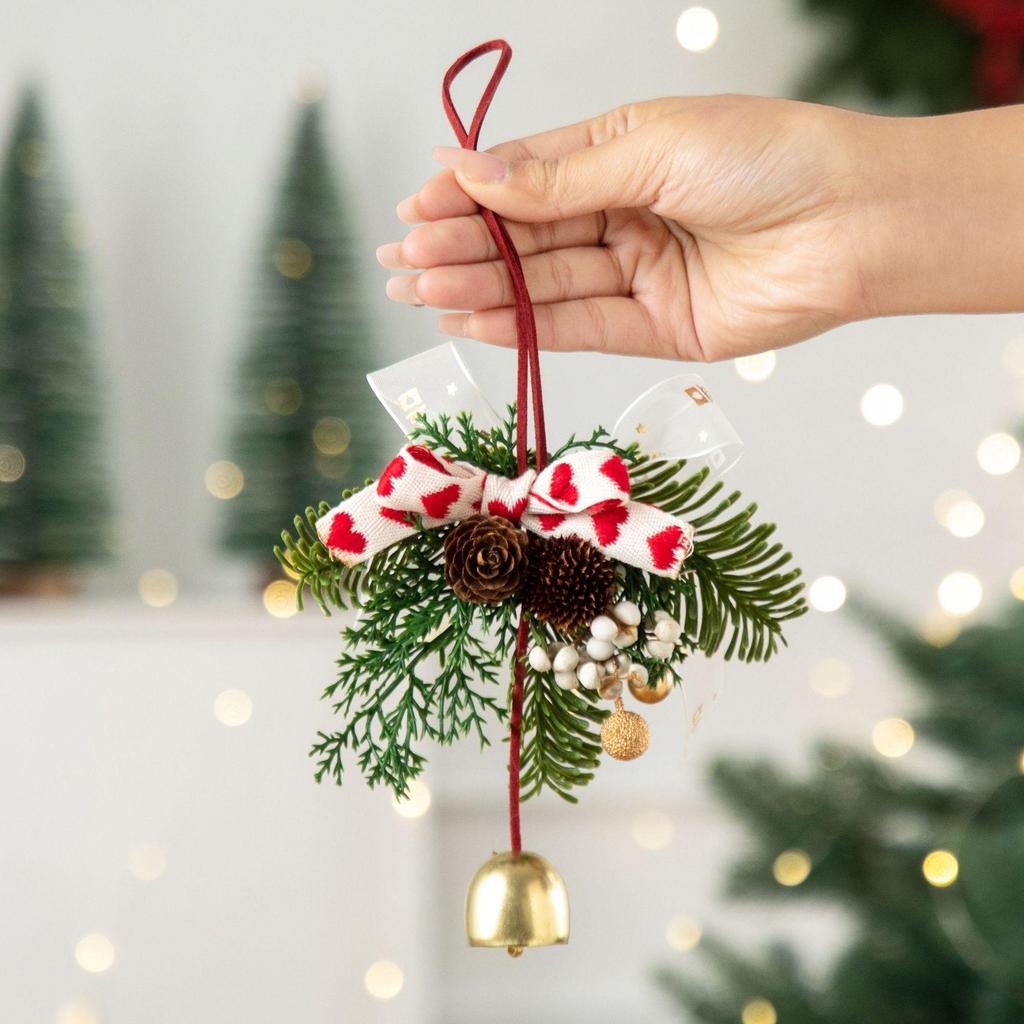 2026 Christmas Bell Wreath Ornaments - Festive Tree Decorations & Hanging Accessories