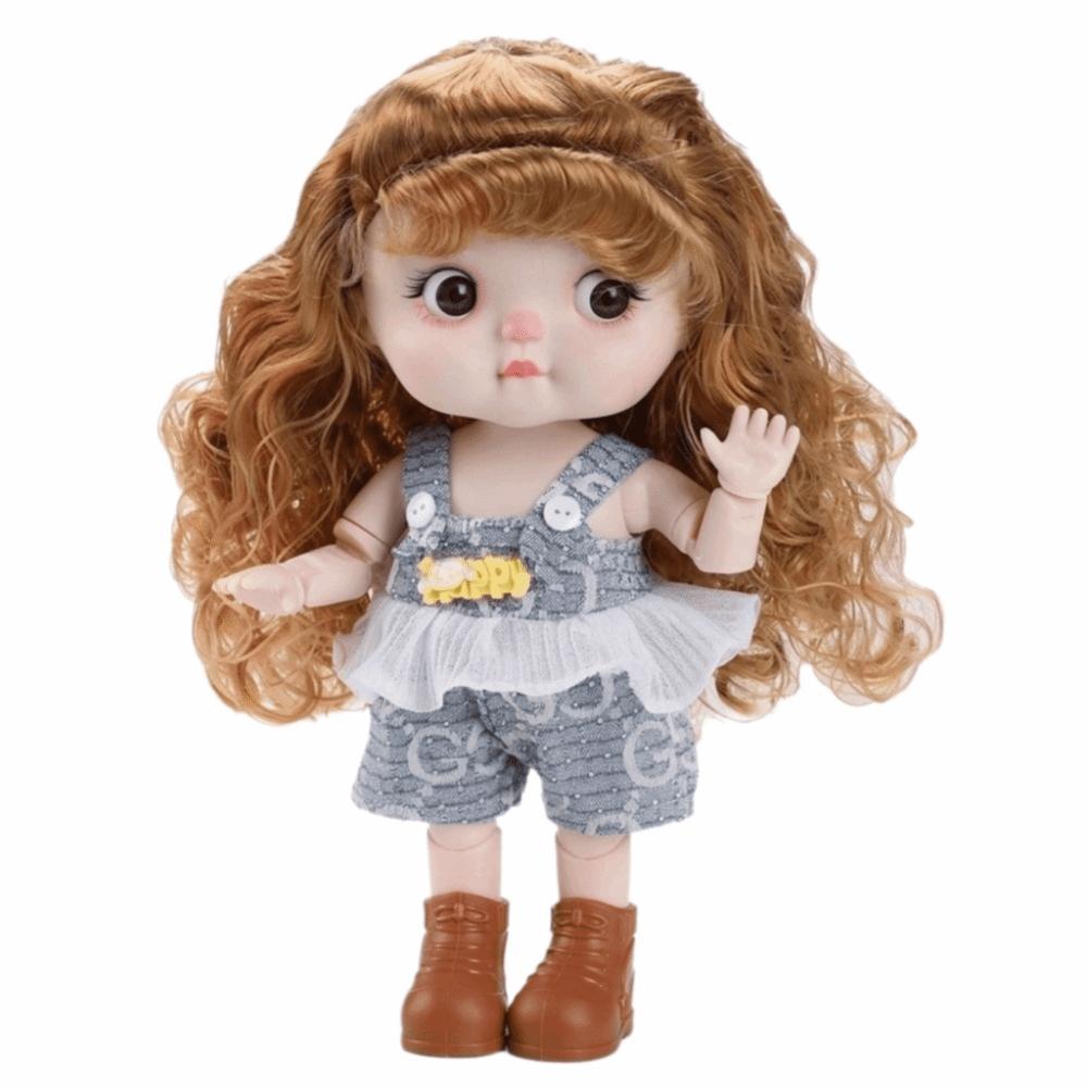 28cm 1/6 Scale Multi Joint Doll 19 Joints Movable Cute Emoticon Doll Birthday Gifts