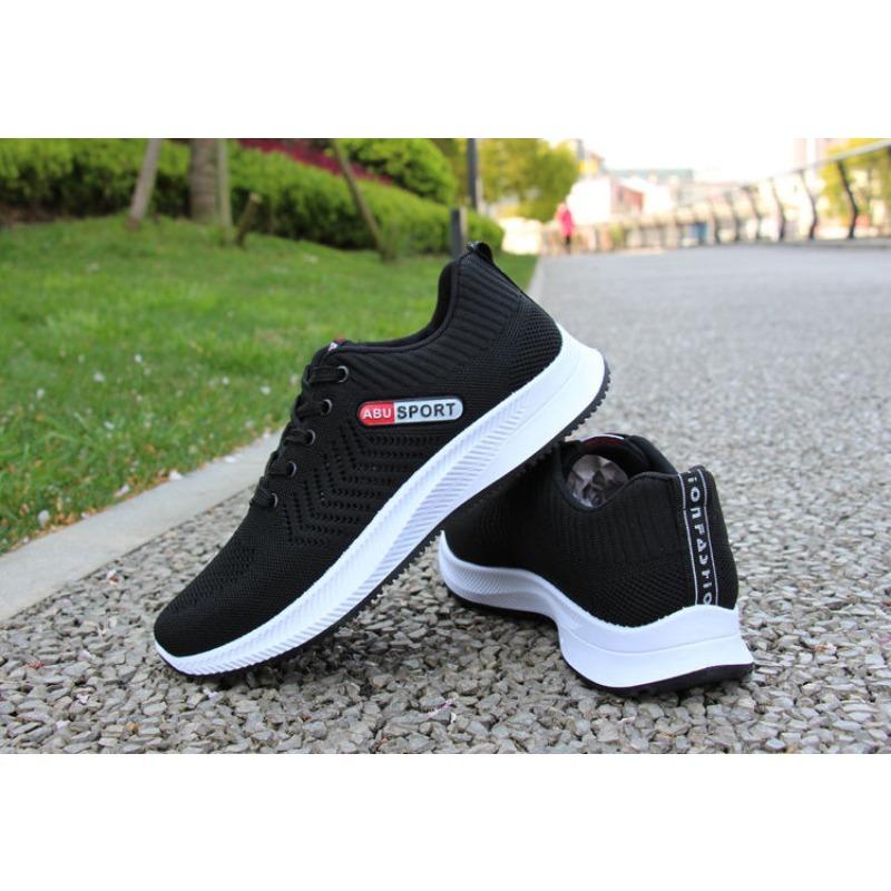 Spring New Arrival Men's Shoes – Fly-Knit Breathable Casual Sneakers, Comfortable Athletic Shoes for Middle-Aged & Elderly Men