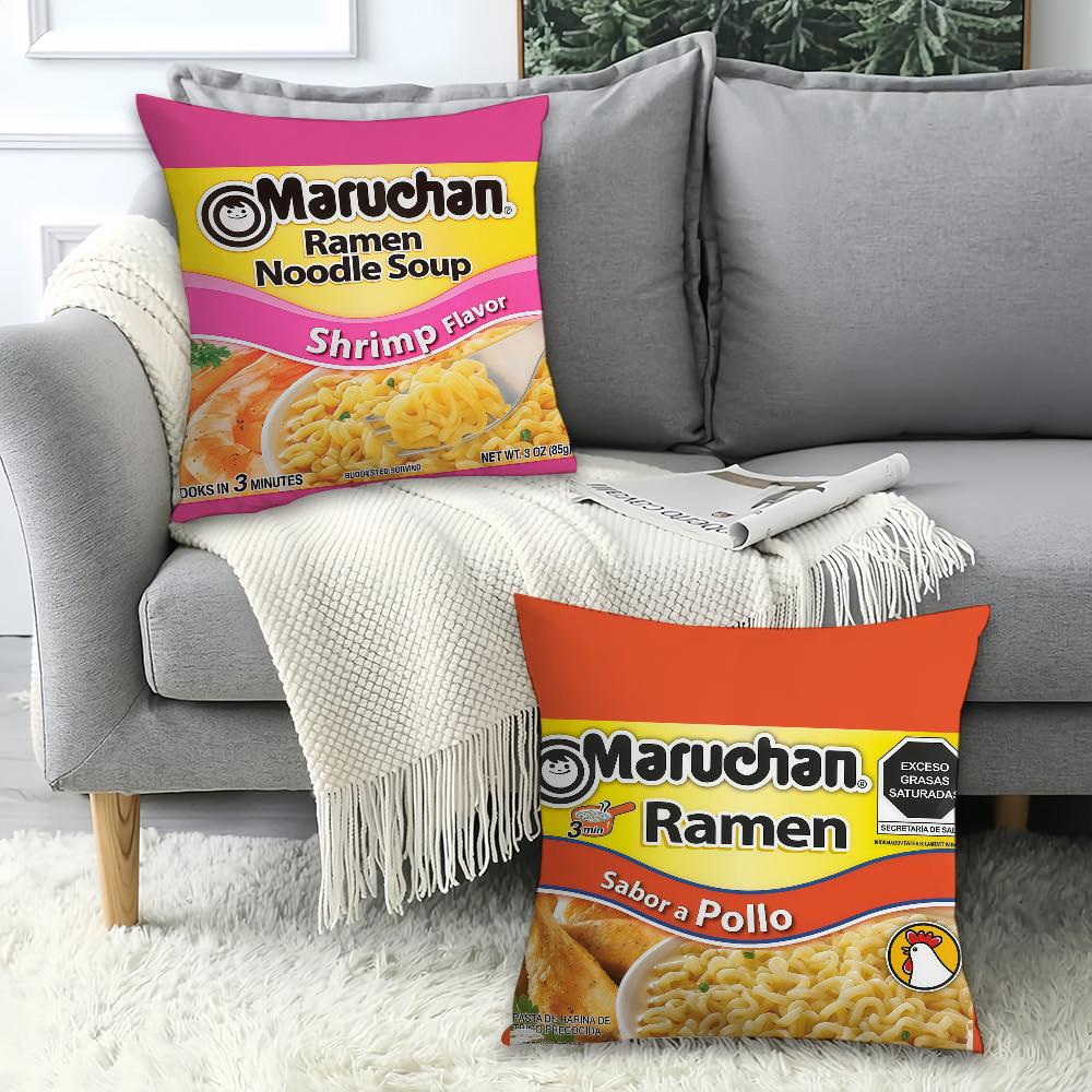 Fashion Print M-Marucha R-Ramen Pillow Case Office Cushions Suitable For Sofa Car Bedroom Decorative Cushion Cover