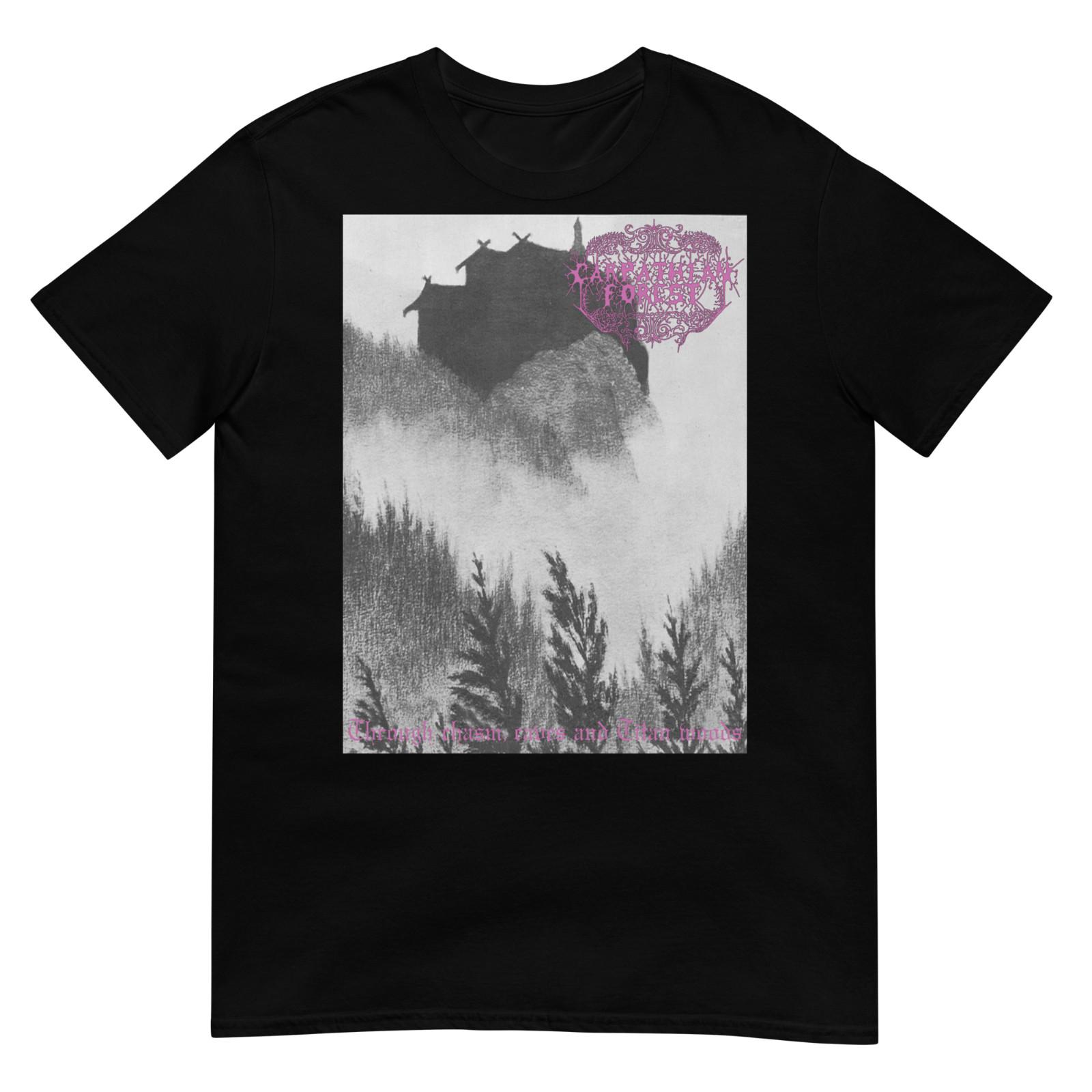 CARPATHIAN FOREST Through chasm caves, and Titan woods (One Sided) T-SHIRT S разноцветный