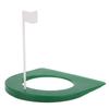 Golf Practice Putting Cup Plastic Putter Plate with Detachable Flag Indoor Trainer Aids