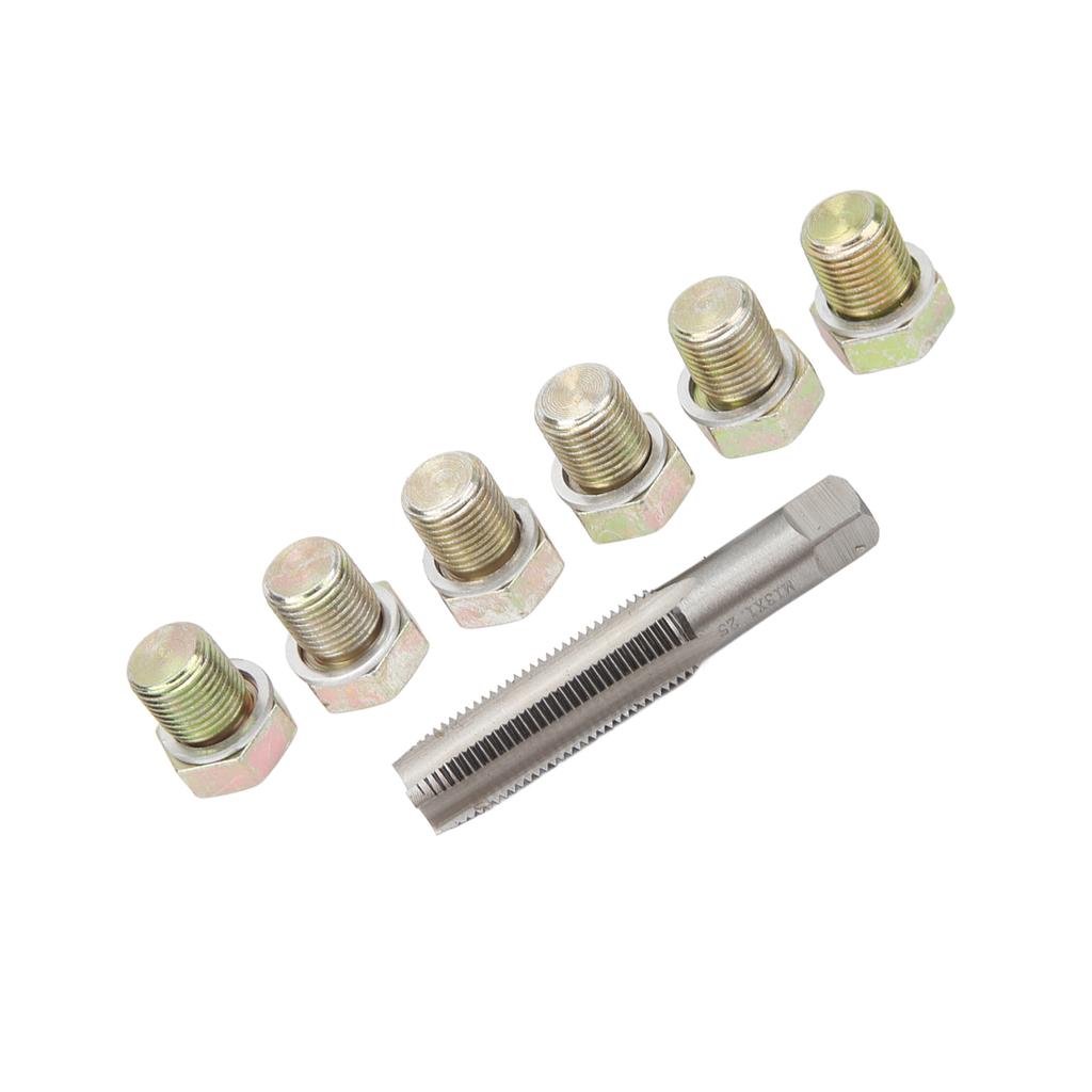 13Pcs Oil Drain Plug Thread Repair Kit M13 X 1.5mm Oil Pan Screws Rethread Tool Kit