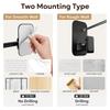 2pcs New Plastic Curtain Rods Holder No Drilling Self Adhesive Curtain Rods Brackets Heavy Duty Drapery Rod Hook Home Use