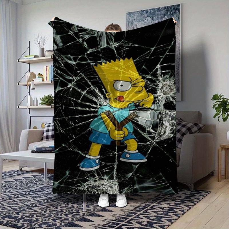 Simpsons 20Th Anniversary Print Blanket Soft And Comfortable Sofa Blanket Office Rest Blanket Digital Printing Sheet