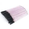 50-Pack Crystal Rod Eyelash Brushes & Curler Kit: Straight Head Brush, Spiral Tool & Eyebrow Comb