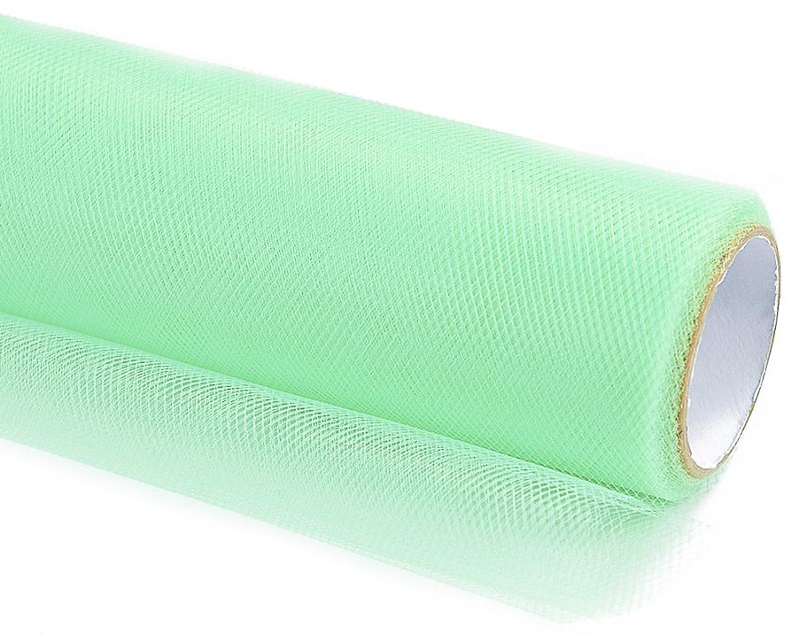 Smooth Tulle, Mint, 30Cm X 9M, 1Pc