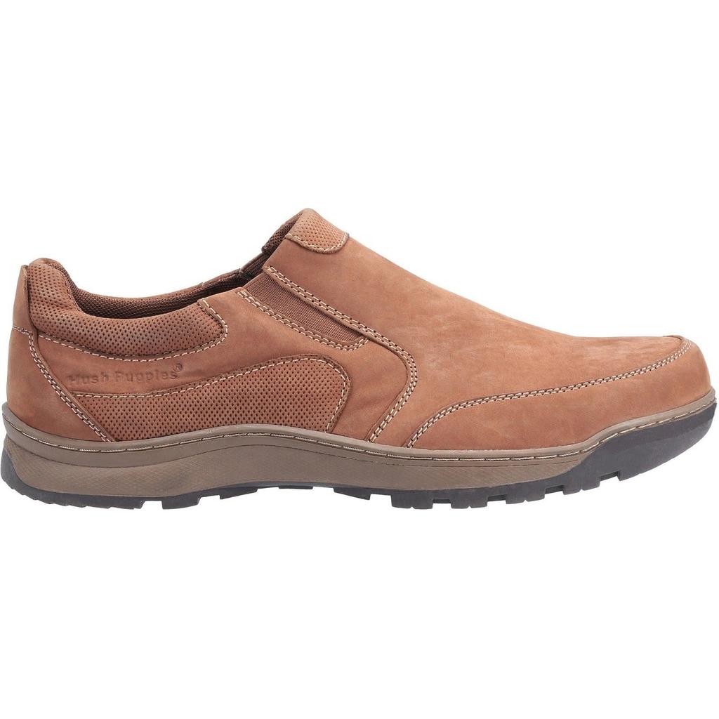 Hush Puppies Mens Jasper Slip On Leather Shoes