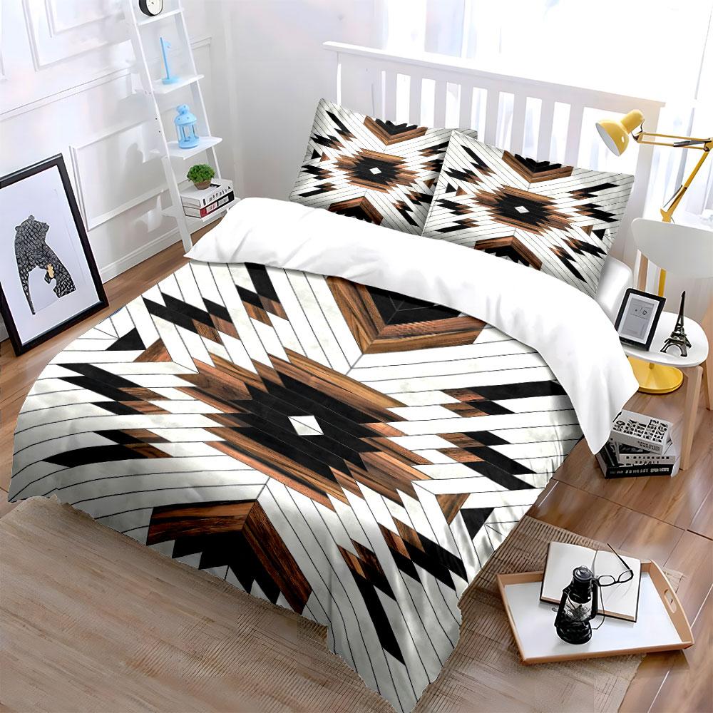 Geometric Chevron and Diamond. Bedding Sets Duvet Cover Sets Duvet Covers Pillowcases(1 * Duvet Cover 2 * Pillowcases Without Duvet Insert)