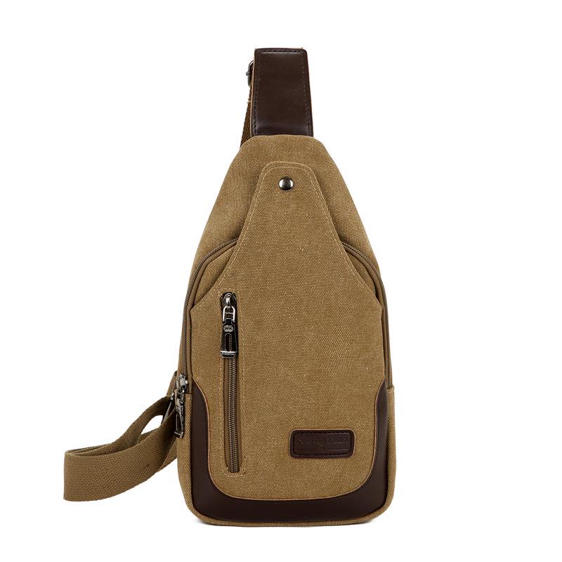 TS JYL laptop bag,Summer Chest Bag Men Canvas Sports Leisure Crossbody Simple Trendy Pack