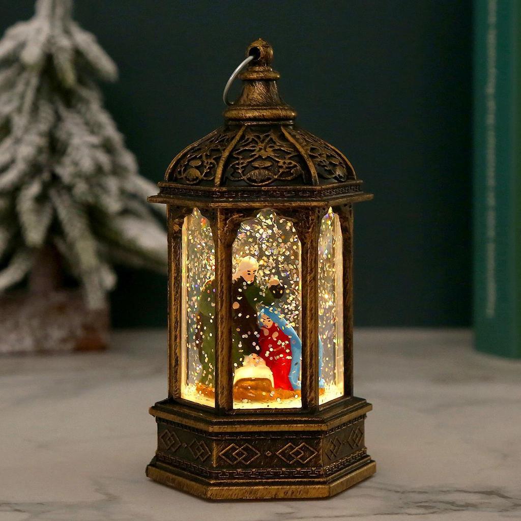 Santa Claus Lantern Night Light – Christmas Gift & Decoration