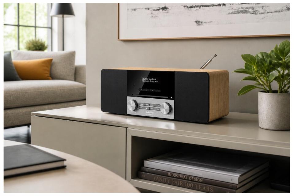 TechniSat DIGITRADIO 3 ASA DAB+ FM Bluetooth 5.0 ELAC Oak CD Player