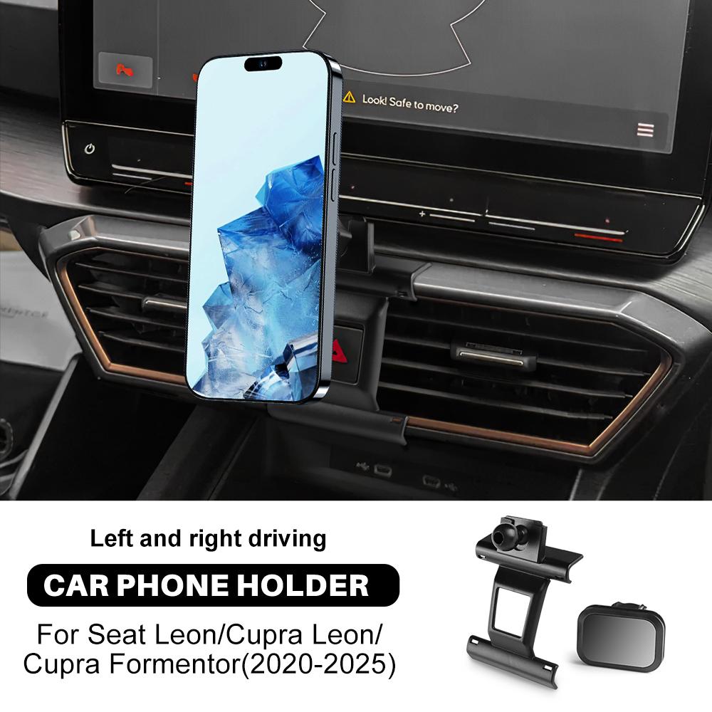 

Для Seat Leon MK4 Cupra Leon Cupra Formentor 2024 2025 Кронштейн Стенд GPS Автомобильный Гравитационный Магнитный Держатель для Телефона Magnetic style