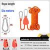 ZISIZ Camping Tent Guy Rope with Pulley Adjuster